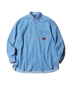 J.PRESS MEN 【J.PRESS ORIGINALS】GRFFITI DENIM B.D. SHIRT / BAGGY FIT