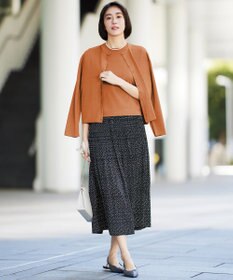 自由区 【アンサンブル対応・洗える】アセテートコットン カーディガン