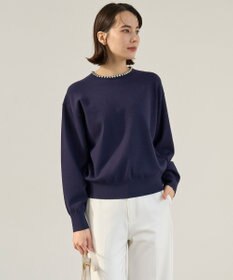 UNFILO ネックビジュー ニット