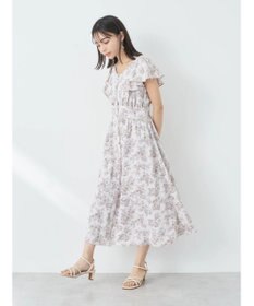 earth music&ecology フラワーフレアワンピース