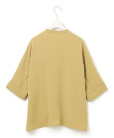 ICB L 【洗える】ライトダブルクロス クロップドシャツ