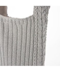 UNBILLION カシュカシュ cachecache / ケーブル編みラメショッパーミニトート