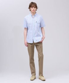 J.PRESS MEN 【Aero Weave】クールマックスサッカー ストライプ シャツ / B.D.