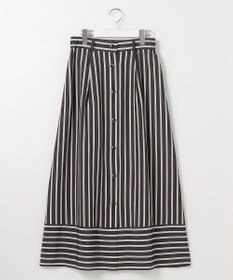 自由区 L ビスコースナイロンドビーストライプ スカート