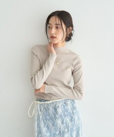 YECCA VECCA ハイネックリブニット