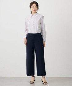 J.PRESS LADIES L 【洗える】T/Rアルガンシルク ワイド パンツ