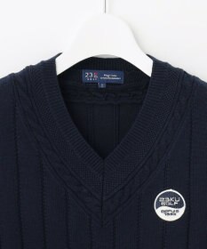 23区GOLF 【WOMEN】コットンアクリル ニットベスト