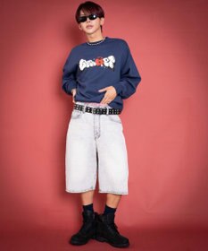 WEGO 【ユニセックス着用ITEM/MLサイズ展開】ハートモチーフプルオーバー