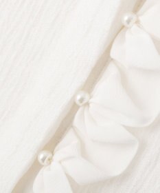 YECCA VECCA パールジャガードペプラムブラウス