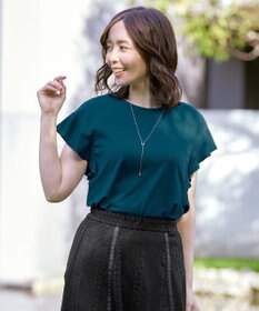 Tiaclasse 【洗える】フリル袖ポンチプルオーバー