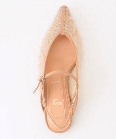 BEIGE， 【一部店舗限定】HENRI EN VARGO / LULU ファーバックストラップパンプス