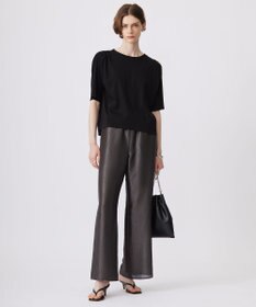 ICB 【接触冷感・UVケア・洗える】 ハイツイストスムース デザインカットソー