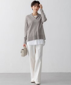 23区 【洗える】ウールテンジク Vネック ニット