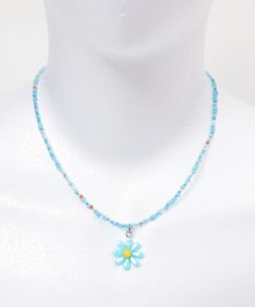 WEGO Lフラワーカラービーズネックレス