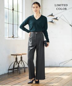 ICB 【人気のため新色追加・WEB限定カラーあり】ソフトウールハイゲージ Vネックニット