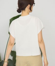 AMERICAN HOLIC フレンチスリーブリブニットポロ