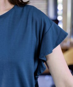 Tiaclasse 【洗える】フリル袖ポンチプルオーバー