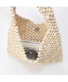 UNBILLION カシュカシュ cachecache / ウッドサイコロビーズワンハンドルバッグ