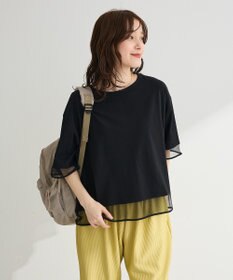 Green Parks 【適ON】遮熱チュールドッキングプルオーバー