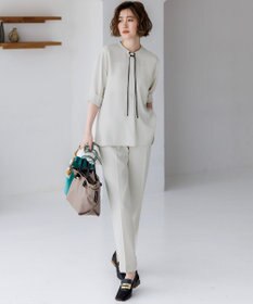 23区 S 【Oggi・CLASSY.掲載】ストレッチジョーゼット テーパード パンツ