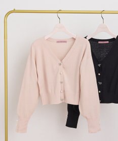 Maison de FLEUR ビジューリボンカーディガン