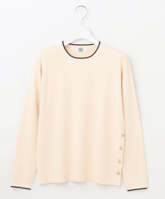 J.PRESS LADIES 【洗える】 レーヨンストレッチフルニードル ニット