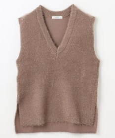 ANY L 【洗濯機可】フェザーニットベスト