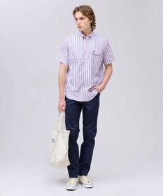 J.PRESS MEN 【Aero Weave】クールマックスサッカー ストライプ シャツ / B.D.