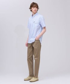 J.PRESS MEN 【Aero Weave】クールマックスサッカー ストライプ シャツ / B.D.