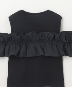 GRACE CONTINENTAL フリルリブカットトップ