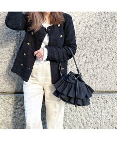 LA BAGAGERIE 【インスタグラマー chiyoさん×LA BAGAGERIE】フリルバケットバッグ