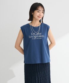 Green Parks ノースリーブフェミニンロゴプルオーバー