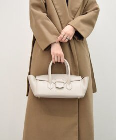 INTER-CHAUSSURES 【Christian Villa】レザーワイドハンドバッグ