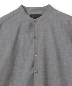 JOSEPH HOMME 【HIGH GRADE LINE】テックウールポプリン    バンドカラーシャツ