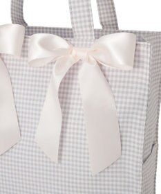 Maison de FLEUR ギンガムリボンスクエアトートバッグ