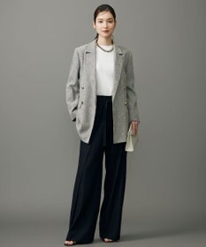 自由区 S レーヨンストレッチリブインナー ニット