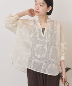 AMERICAN HOLIC スキッパーレースブラウス