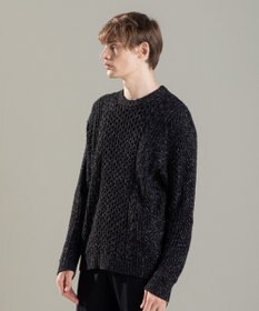 JOSEPH HOMME ヴィスコースメランジケーブル  クルーネック