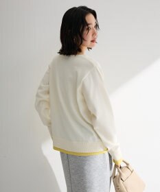 Green Parks ヘンリーネックレイヤードニットプルオーバー