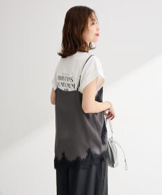 Green Parks レースドッキングサテンビスチェ