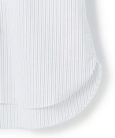 J.PRESS MEN 【PREMIUM PLEATS / 形態安定】ターコイズストライプ 半袖シャツ / B.D.