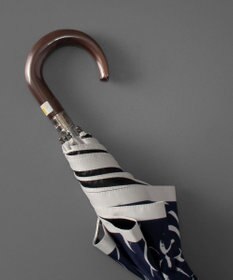 AURORA NINA RICCI ニナリッチ ドローイング花柄プリント 晴雨兼用傘（折りたたみ傘・トップフラット）