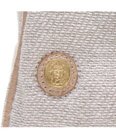 A.D.M.J. リネンラメクロス/前金具付トート32cm(Dカン＋)