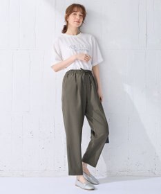 ANY 【洗濯機可/接触冷感/UVケア】イージーケアライトストレッチテーパードパンツ