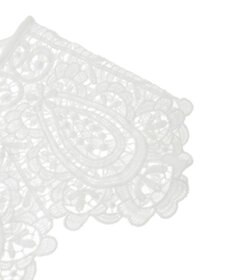 earth music&ecology スカラップレース付け襟