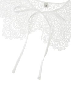 earth music&ecology スカラップレース付け襟