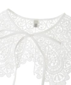 earth music&ecology スカラップレース付け襟