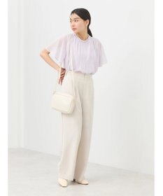 earth music&ecology マジョリカプリーツ半袖ブラウス