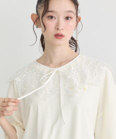 earth music&ecology スカラップレース付け襟