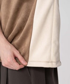 WEGO 【ユニセックス着用ITEM/MLサイズ展開】フェイクスウェードドルマンハーフZIPT（SS）